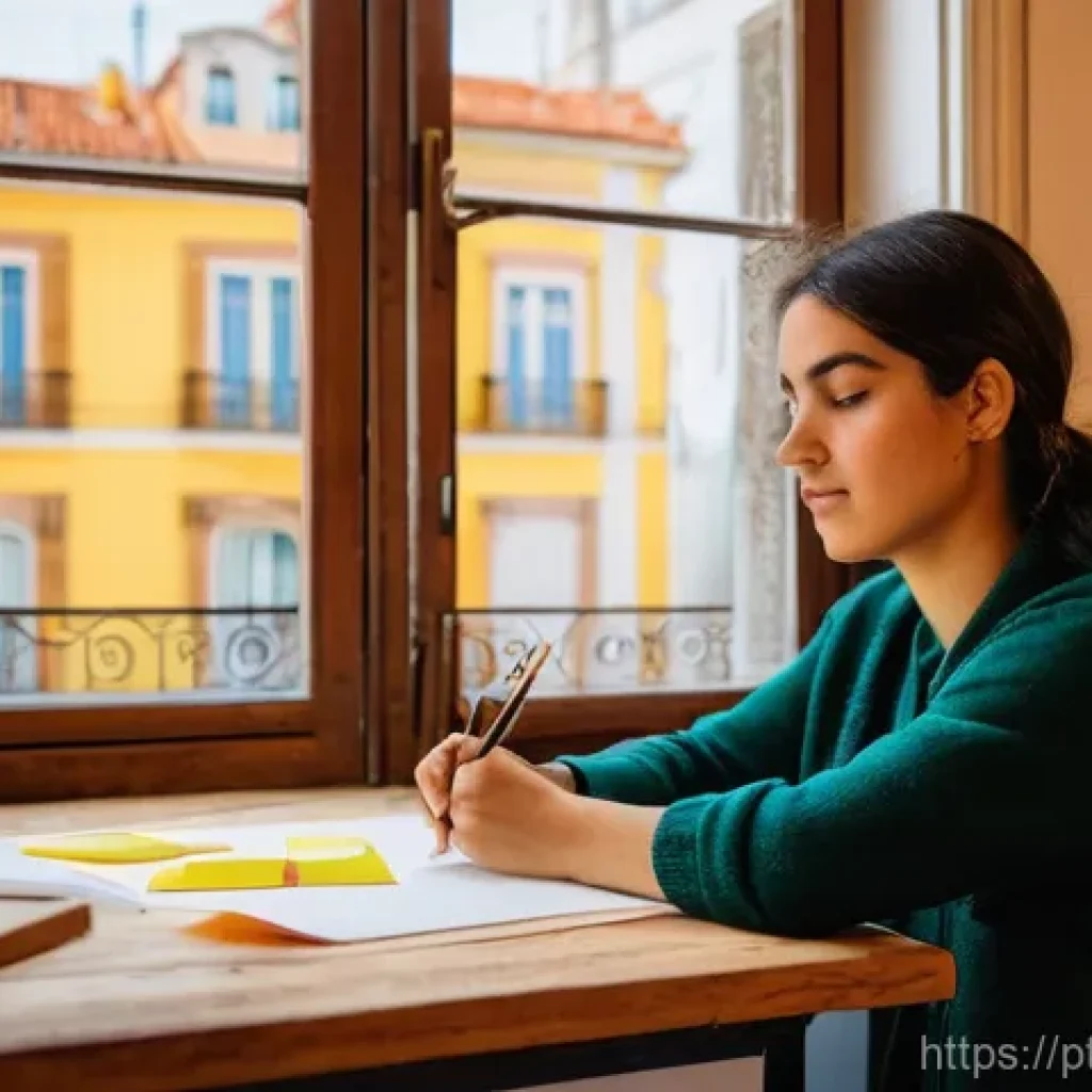 제품디자인 실기시험 체크 포인트 - **Prompt: A thoughtful young female product designer, of Portuguese ethnicity, intensely focused on ...